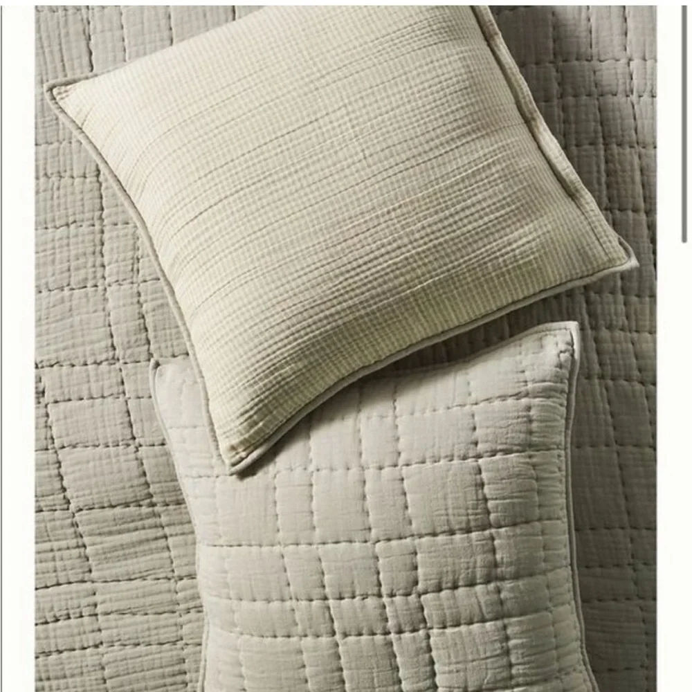 Anthropologie Reversible Airy Gauze Single Euro Sham